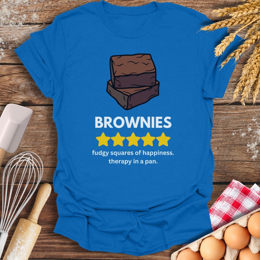 Brownies: 5 Star Review T-Shirt Royal / S Baking Threads