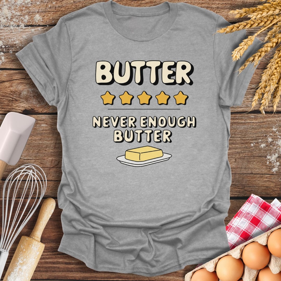 Butter: 5 Star Review T-Shirt Sport Grey / S Baking Threads
