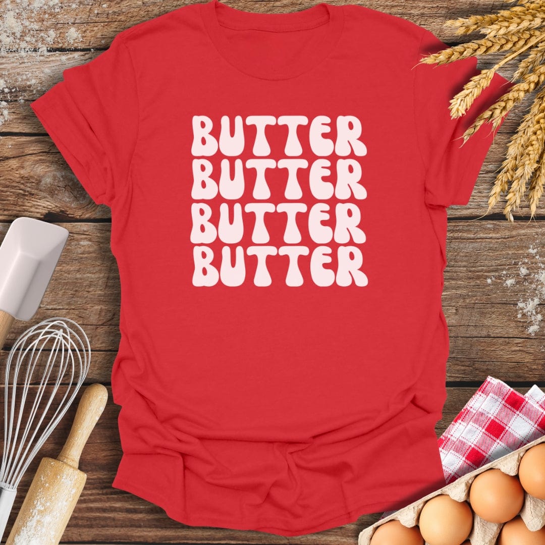 Butter T-Shirt Red / S Baking Threads