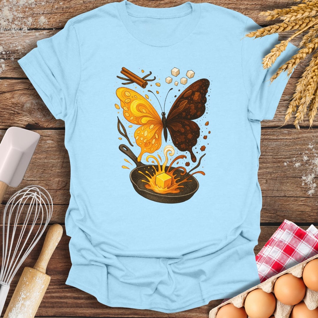 Butterfly Delight T-Shirt Light Blue / S Baking Threads