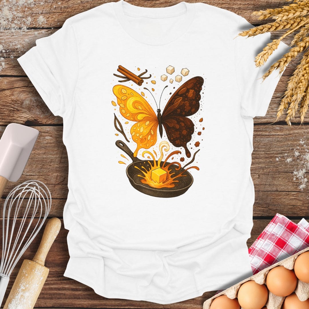 Butterfly Delight T-Shirt White / S Baking Threads