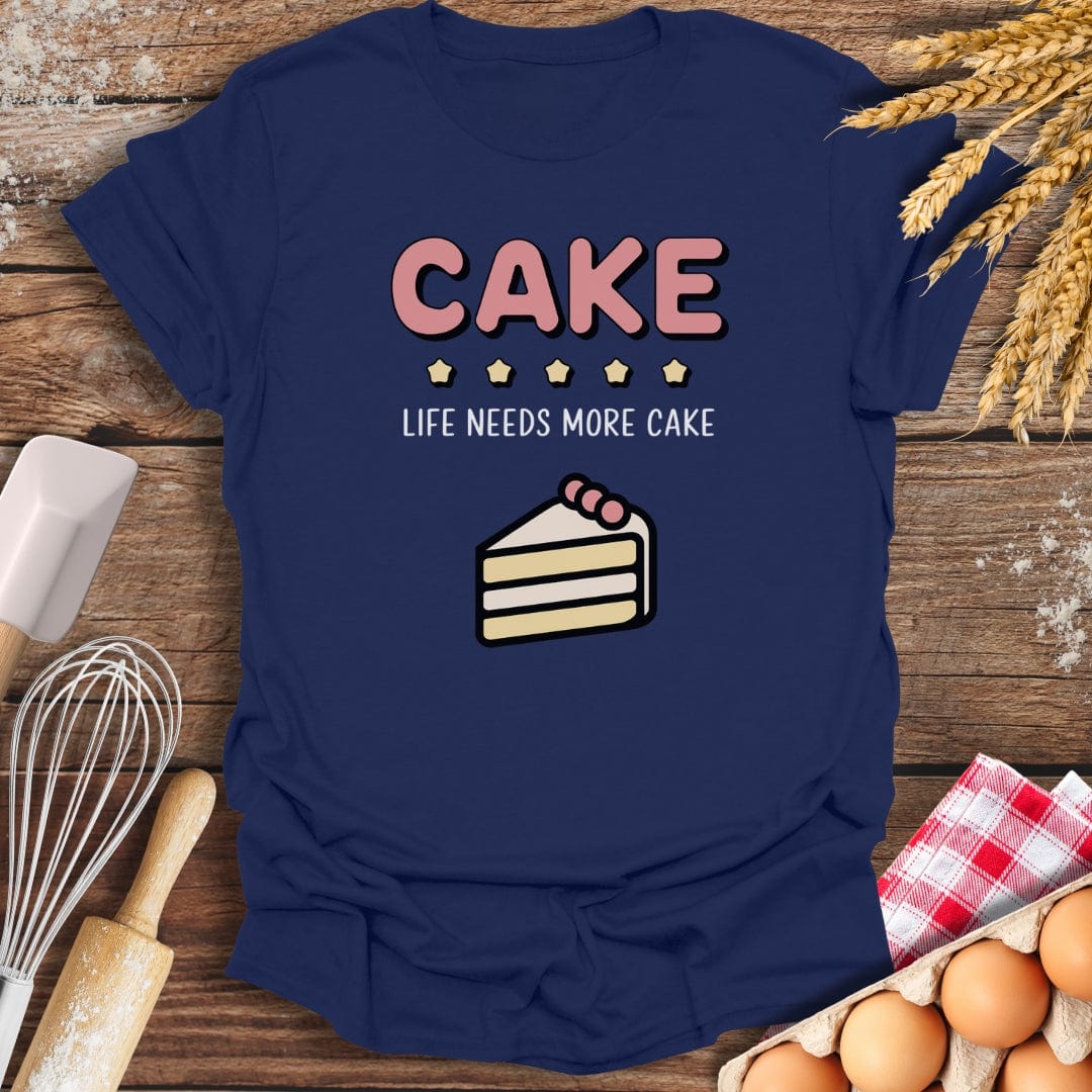 Cake: 5 Star Review T-Shirt Navy / S Baking Threads