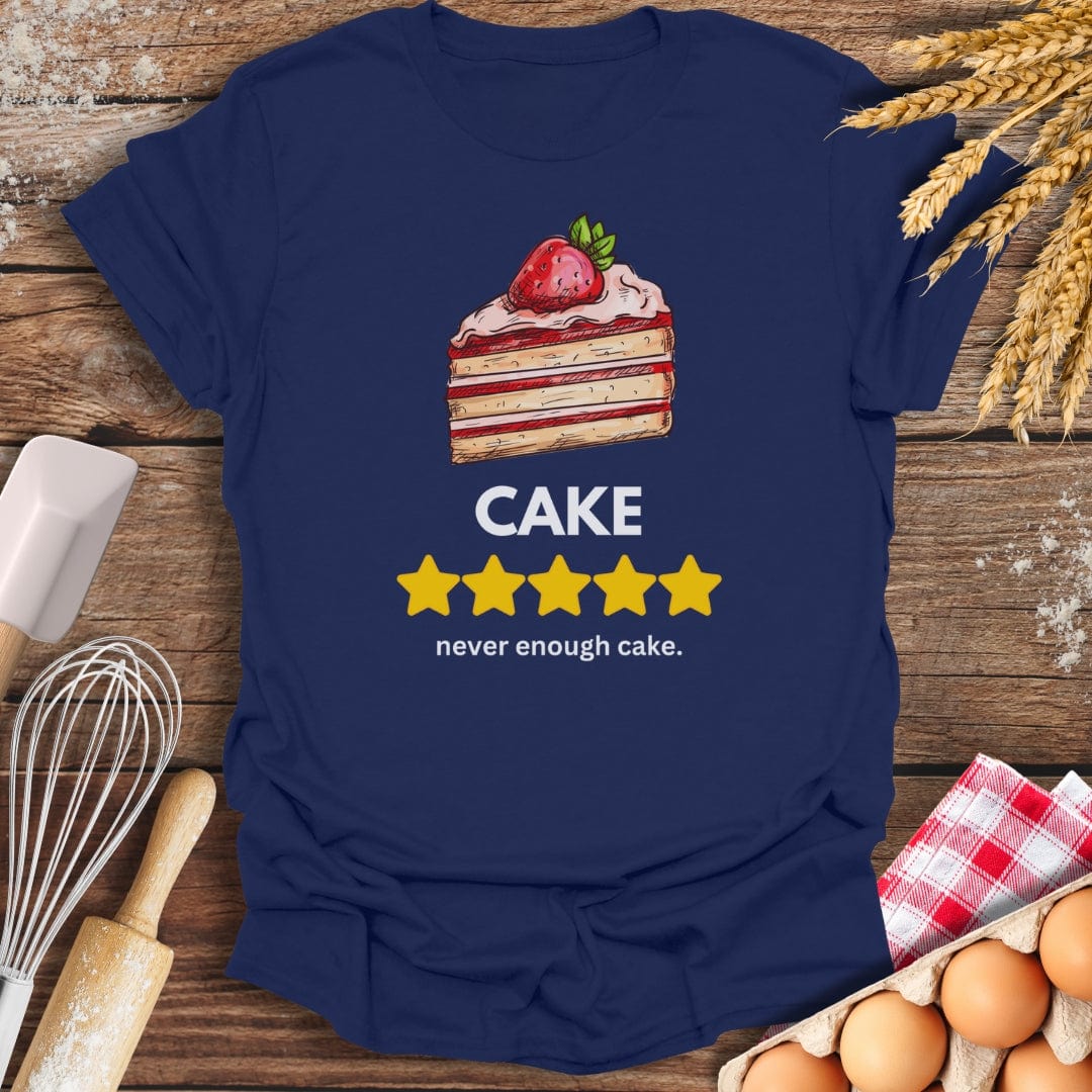 Cake: 5 Star Review T-Shirt Navy / S Baking Threads