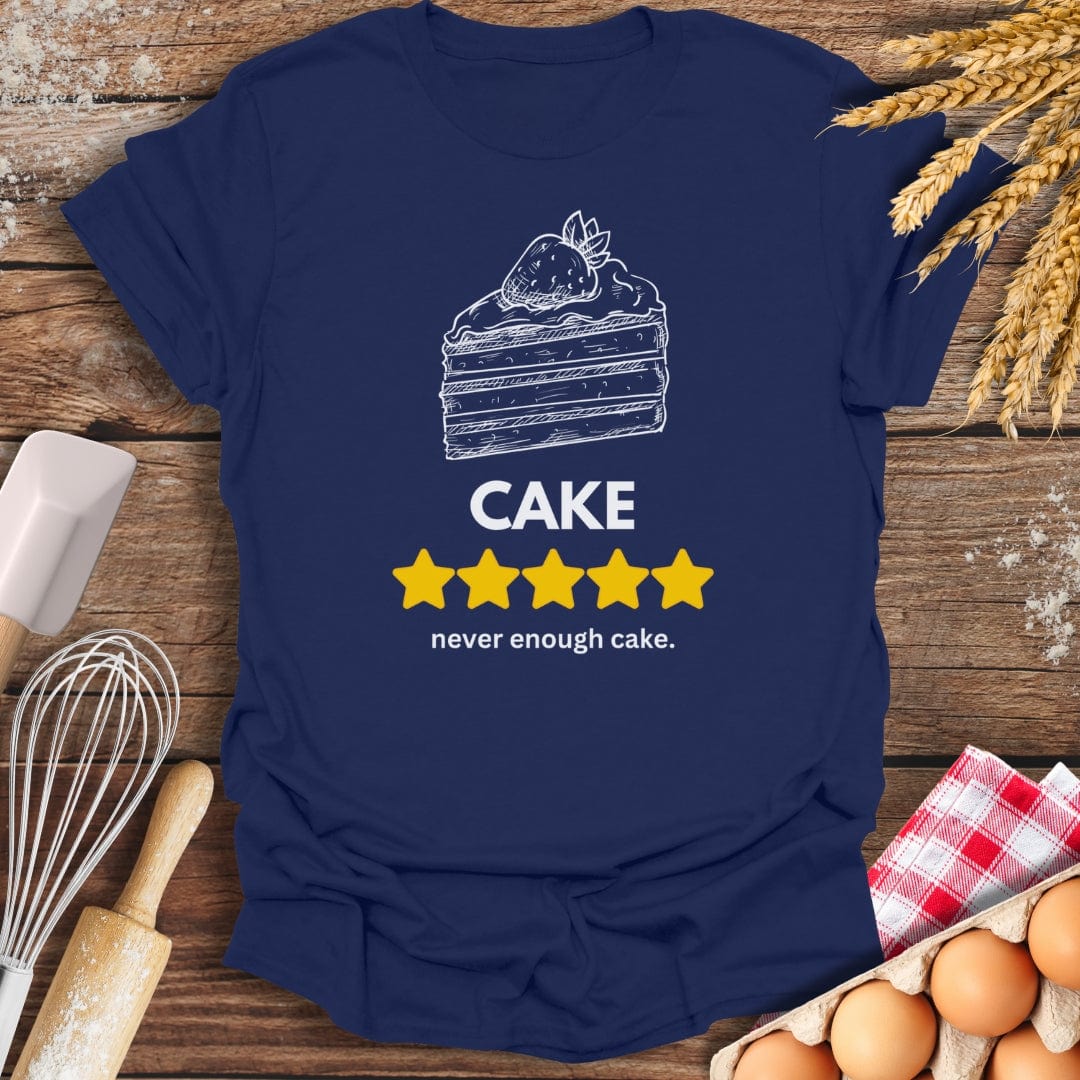 Cake: 5 Star Review T-Shirt Navy / S Baking Threads