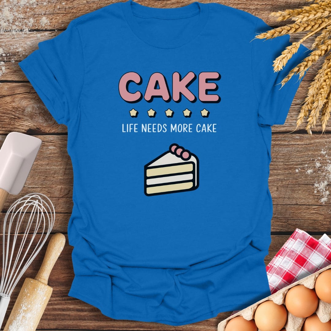 Cake: 5 Star Review T-Shirt Royal / S Baking Threads