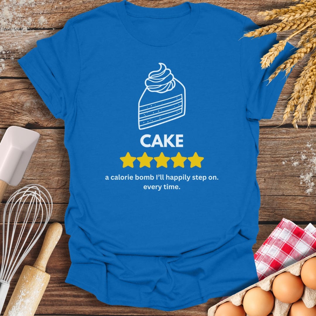 Cake: 5 Star Review T-Shirt Royal / S Baking Threads