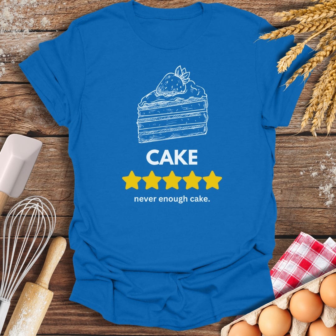 Cake: 5 Star Review T-Shirt Royal / S Baking Threads