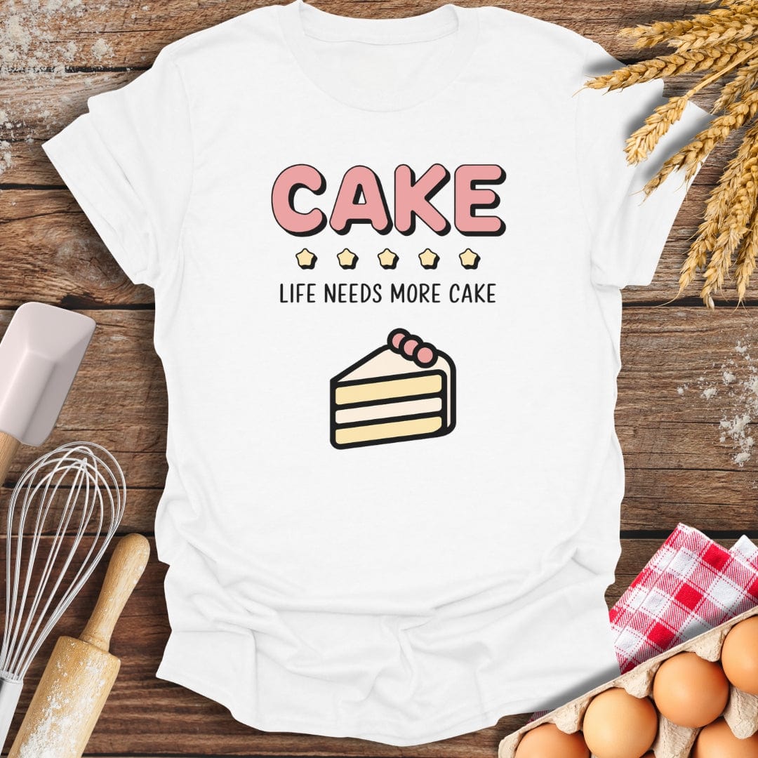 Cake: 5 Star Review T-Shirt White / S Baking Threads
