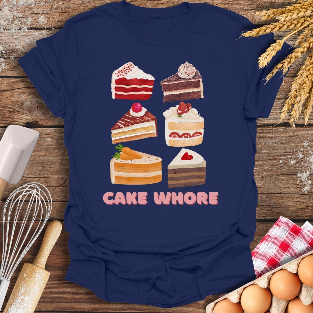 Cake Wh*re T-Shirt Navy / S Baking Threads