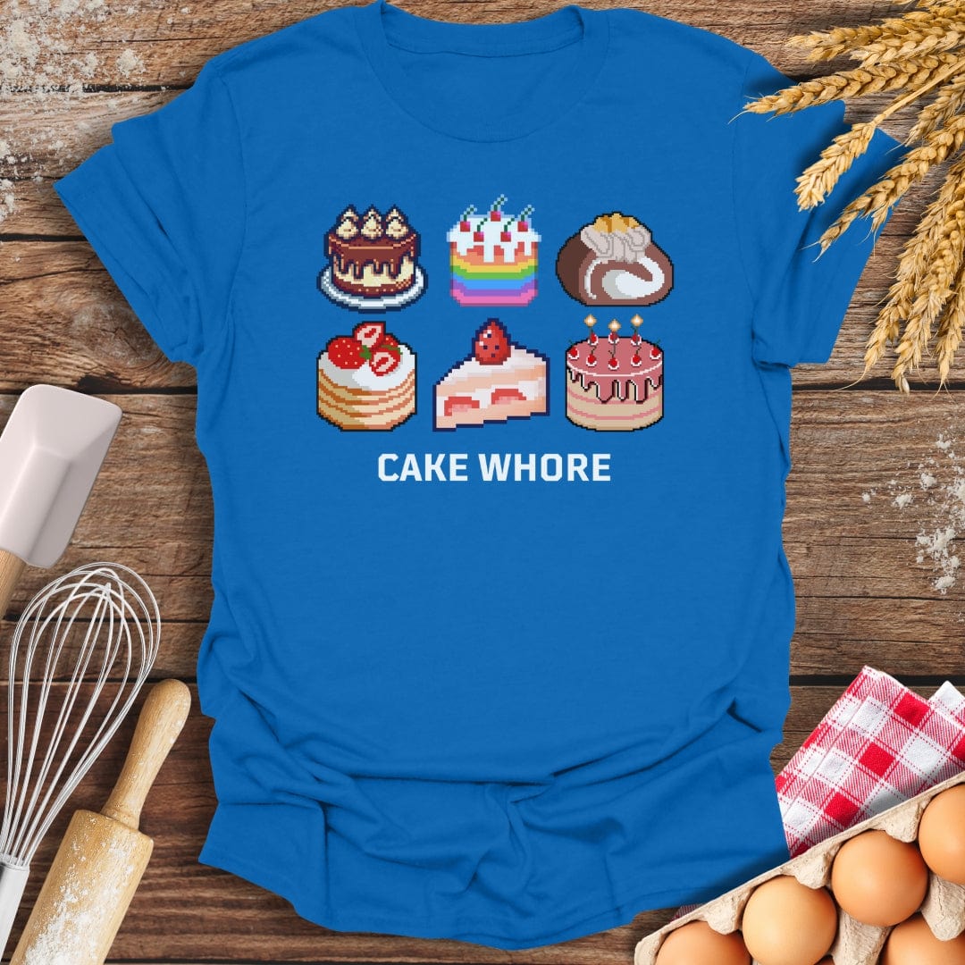 Cake Wh*re T-Shirt Royal / S Baking Threads