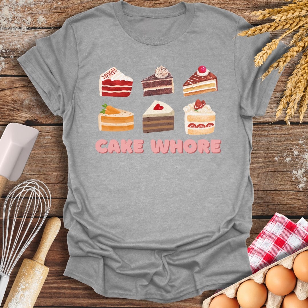 Cake Wh*re T-Shirt Sport Grey / S Baking Threads