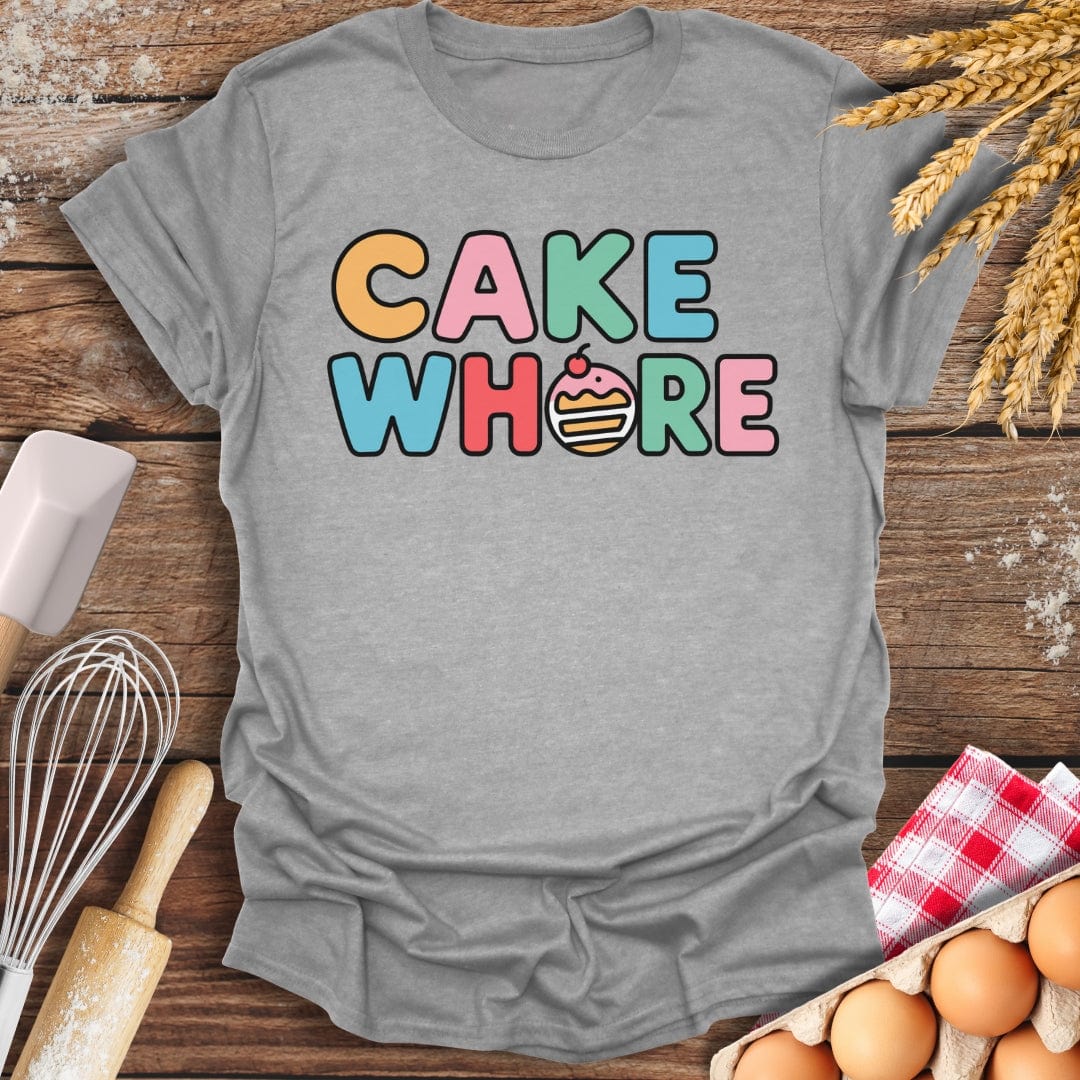 Cake Wh*re T-Shirt Sport Grey / S Baking Threads