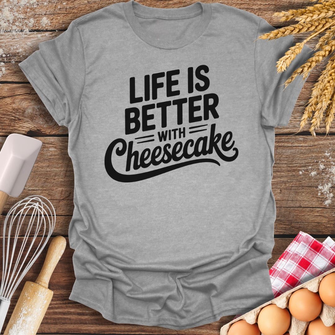 Cheesecake Life T-Shirt Sport Grey / S Baking Threads