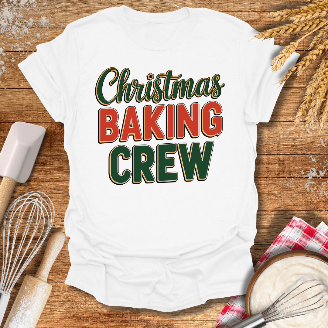 Christmas Baking Crew T-Shirt White / S Baking Threads