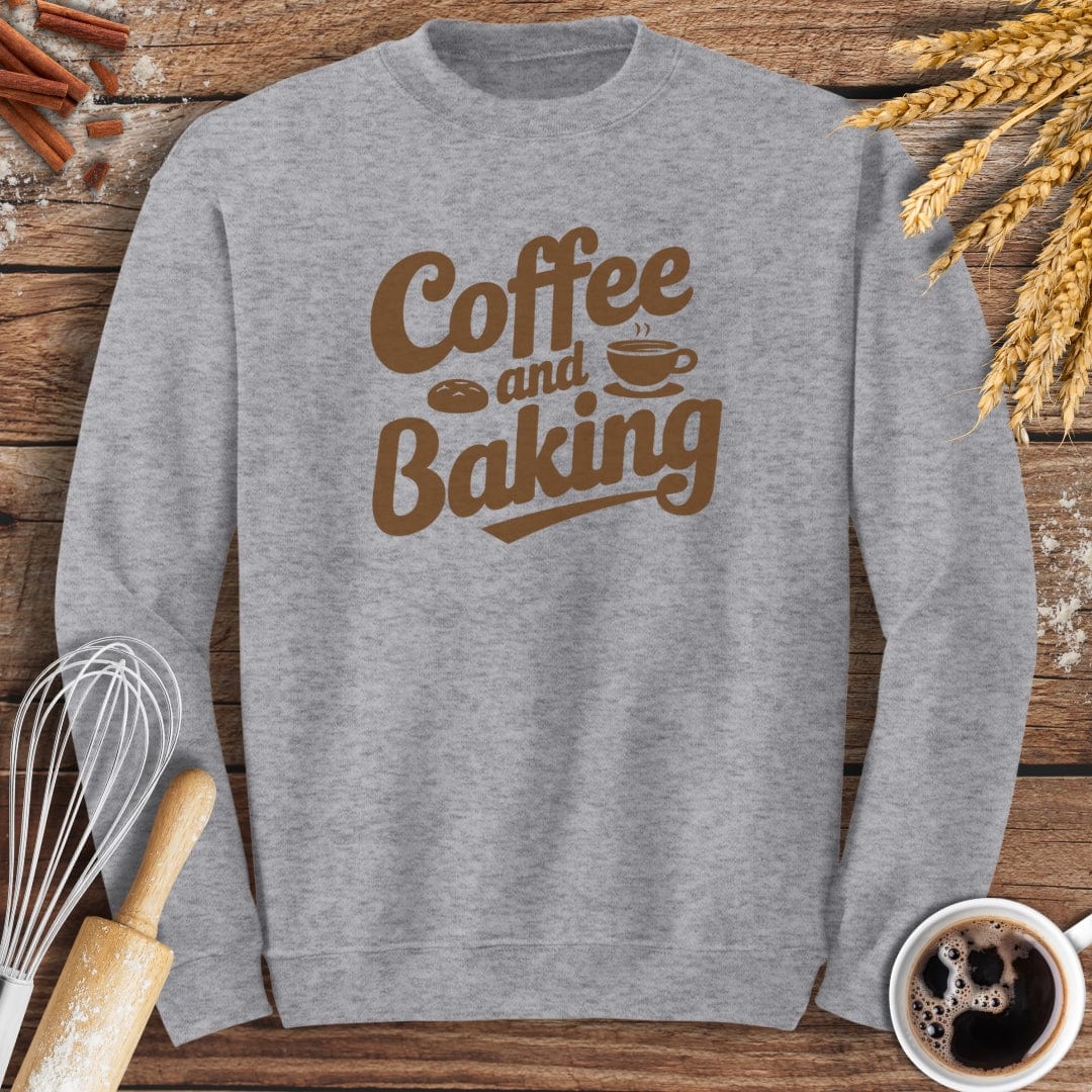 Coffee and Baking Sweatshirt Baking Threads