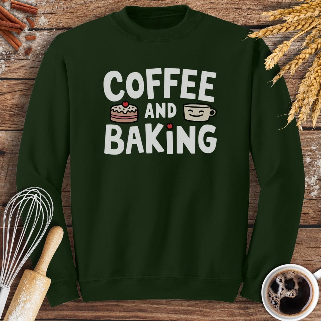 Coffee and Baking Sweatshirt Baking Threads