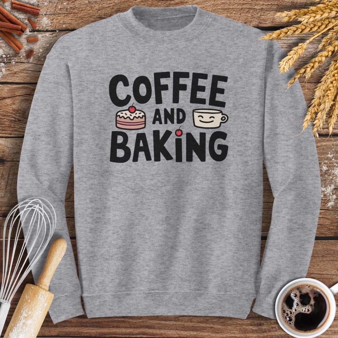 Coffee and Baking Sweatshirt Baking Threads