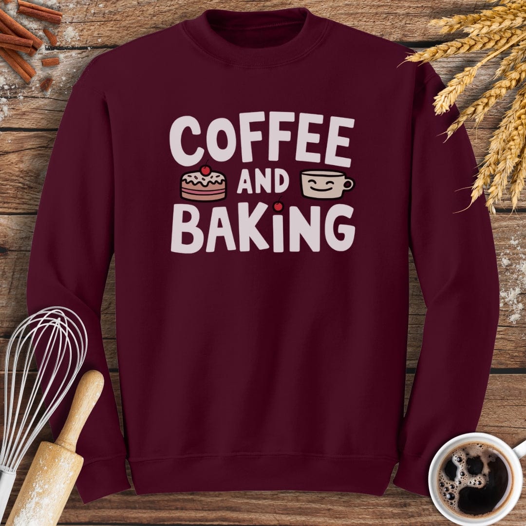 Coffee and Baking Sweatshirt Baking Threads