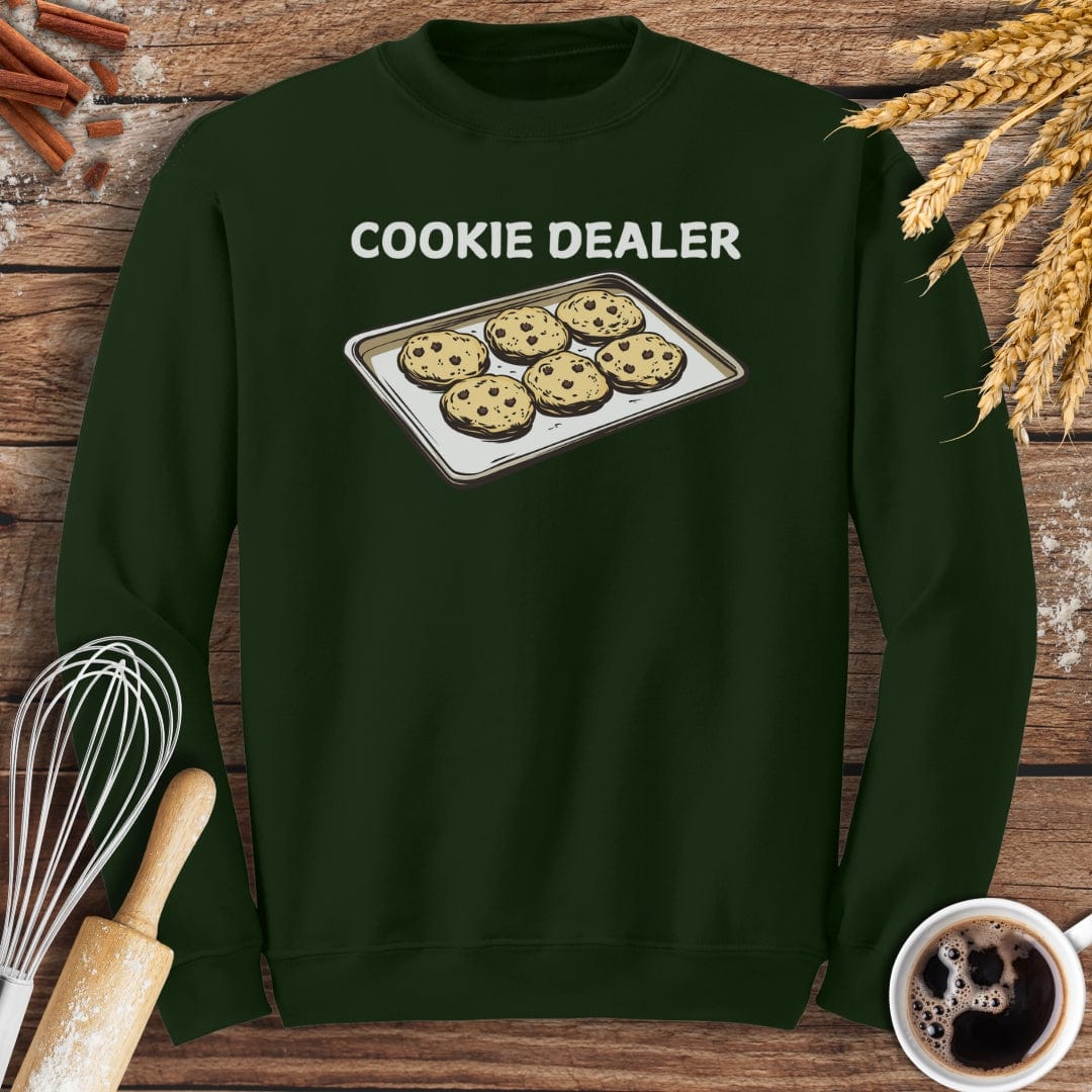 Cookie Dealer Sweatshirt Forest Green / S Baking Threads