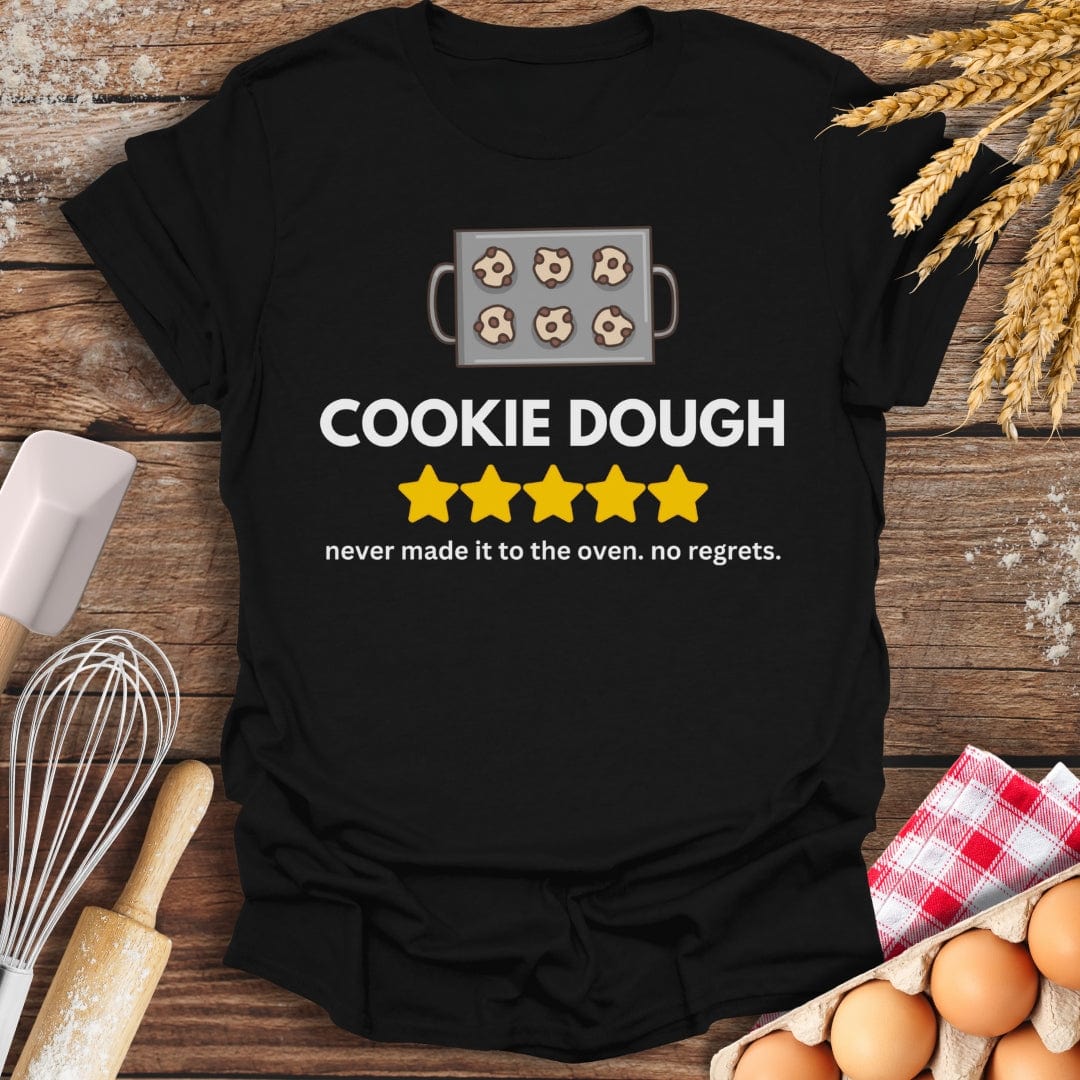 Cookie Dough: 5 Star Review T-Shirt Black / S Baking Threads
