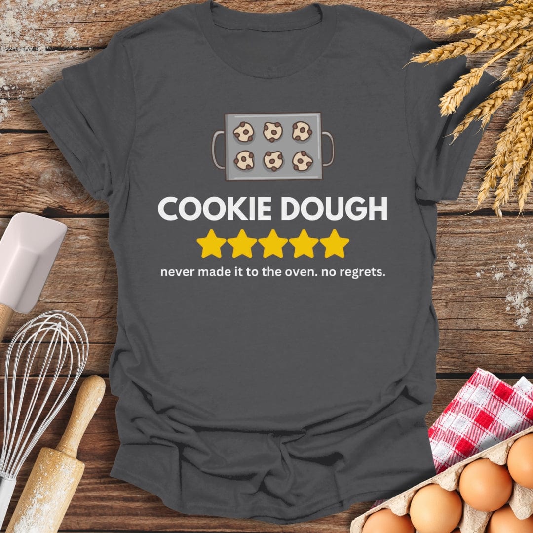 Cookie Dough: 5 Star Review T-Shirt Charcoal / S Baking Threads