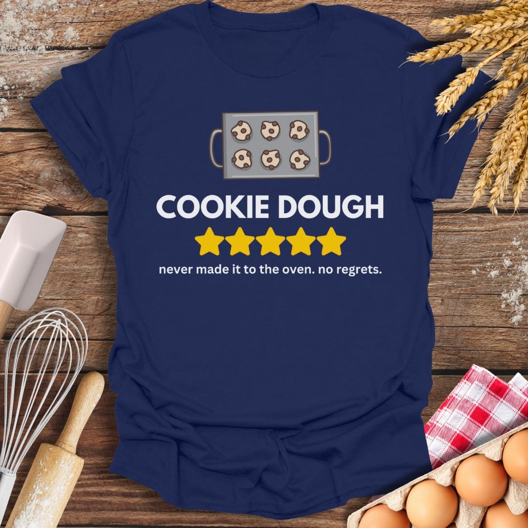 Cookie Dough: 5 Star Review T-Shirt Navy / S Baking Threads