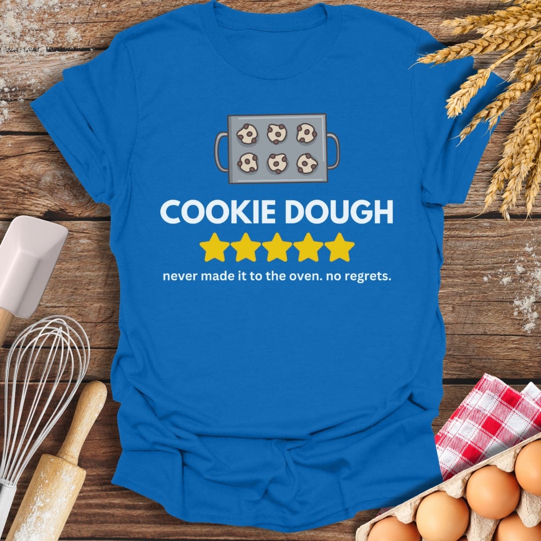 Cookie Dough: 5 Star Review T-Shirt Royal / S Baking Threads
