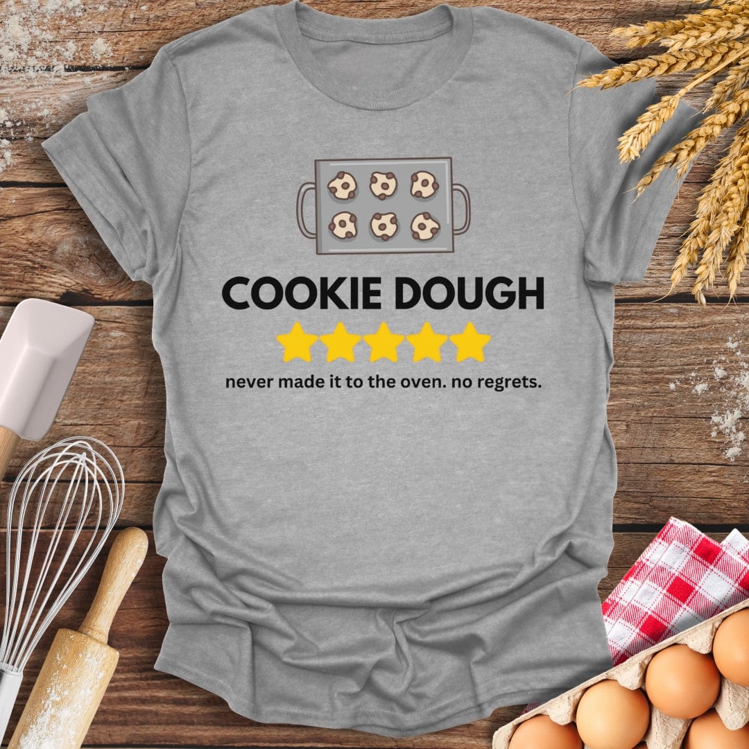 Cookie Dough: 5 Star Review T-Shirt Sport Grey / S Baking Threads