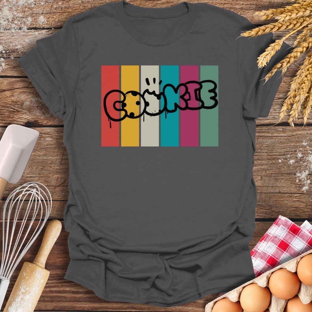 Cookie Graffiti T-Shirt Charcoal / S Baking Threads