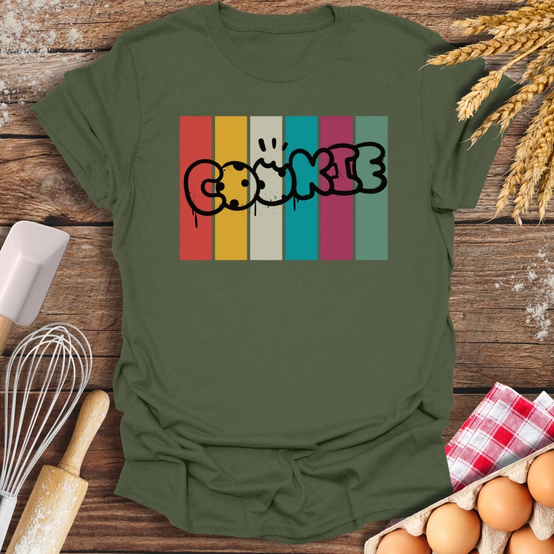Cookie Graffiti T-Shirt Military Green / S Baking Threads