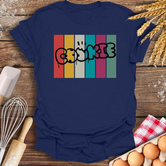 Cookie Graffiti T-Shirt Navy / S Baking Threads