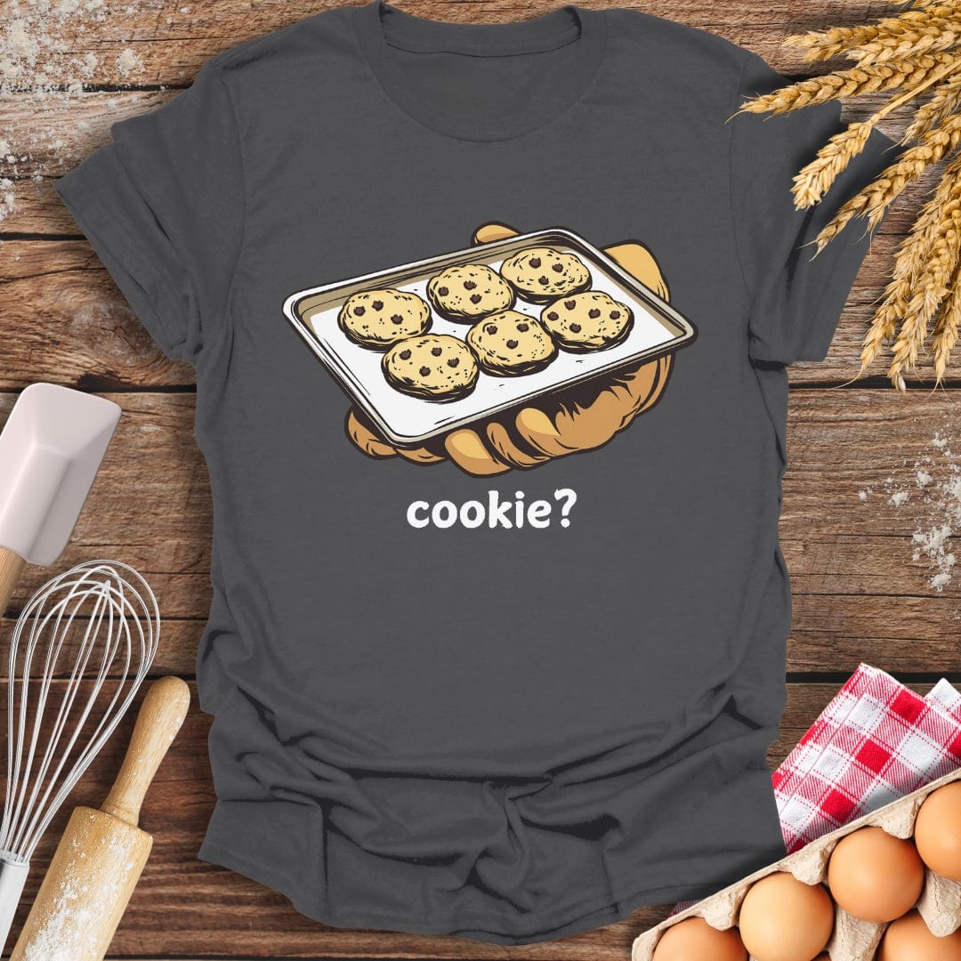cookie? T-Shirt Charcoal / S Baking Threads