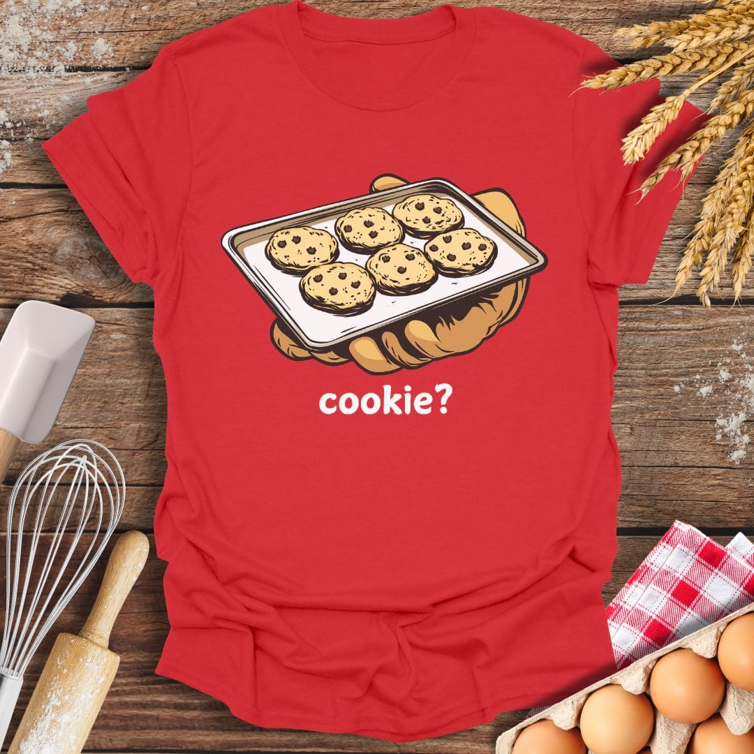 cookie? T-Shirt Red / S Baking Threads