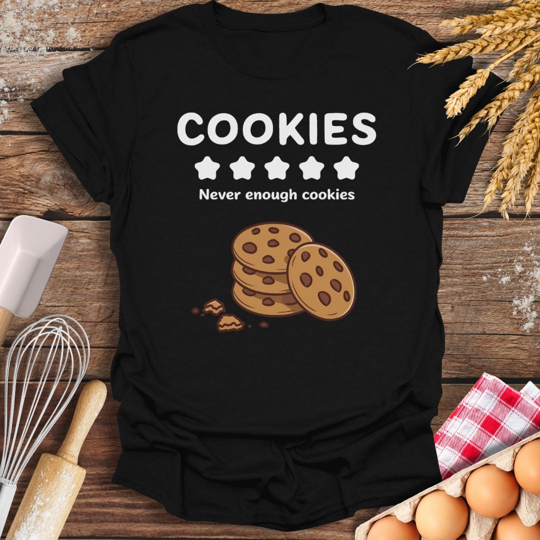 Cookies: 5 Star Review T-Shirt Black / S Baking Threads