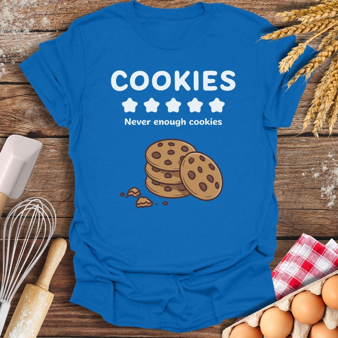 Cookies: 5 Star Review T-Shirt Royal / S Baking Threads