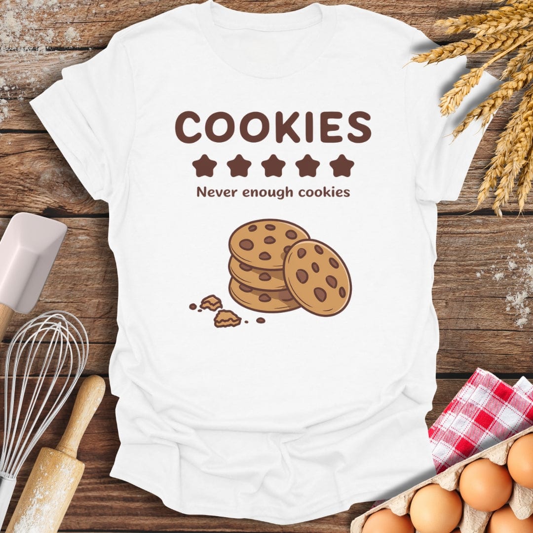 Cookies: 5 Star Review T-Shirt White / S Baking Threads