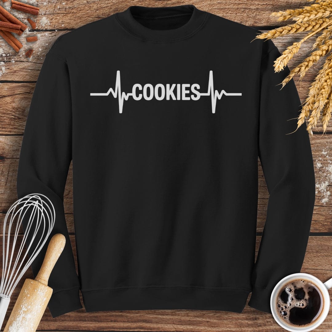 Cookies EKG Sweatshirt Baking Threads