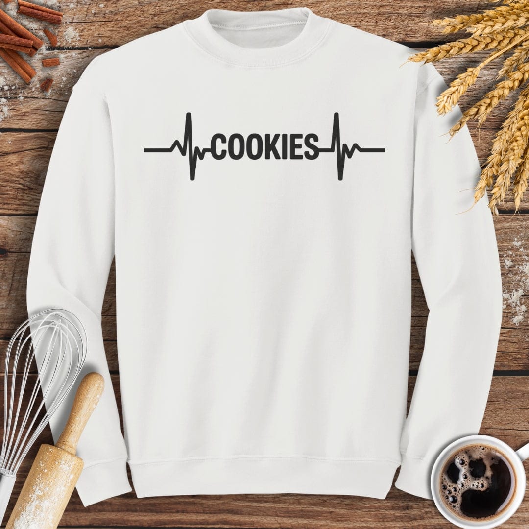 Cookies EKG Sweatshirt Baking Threads