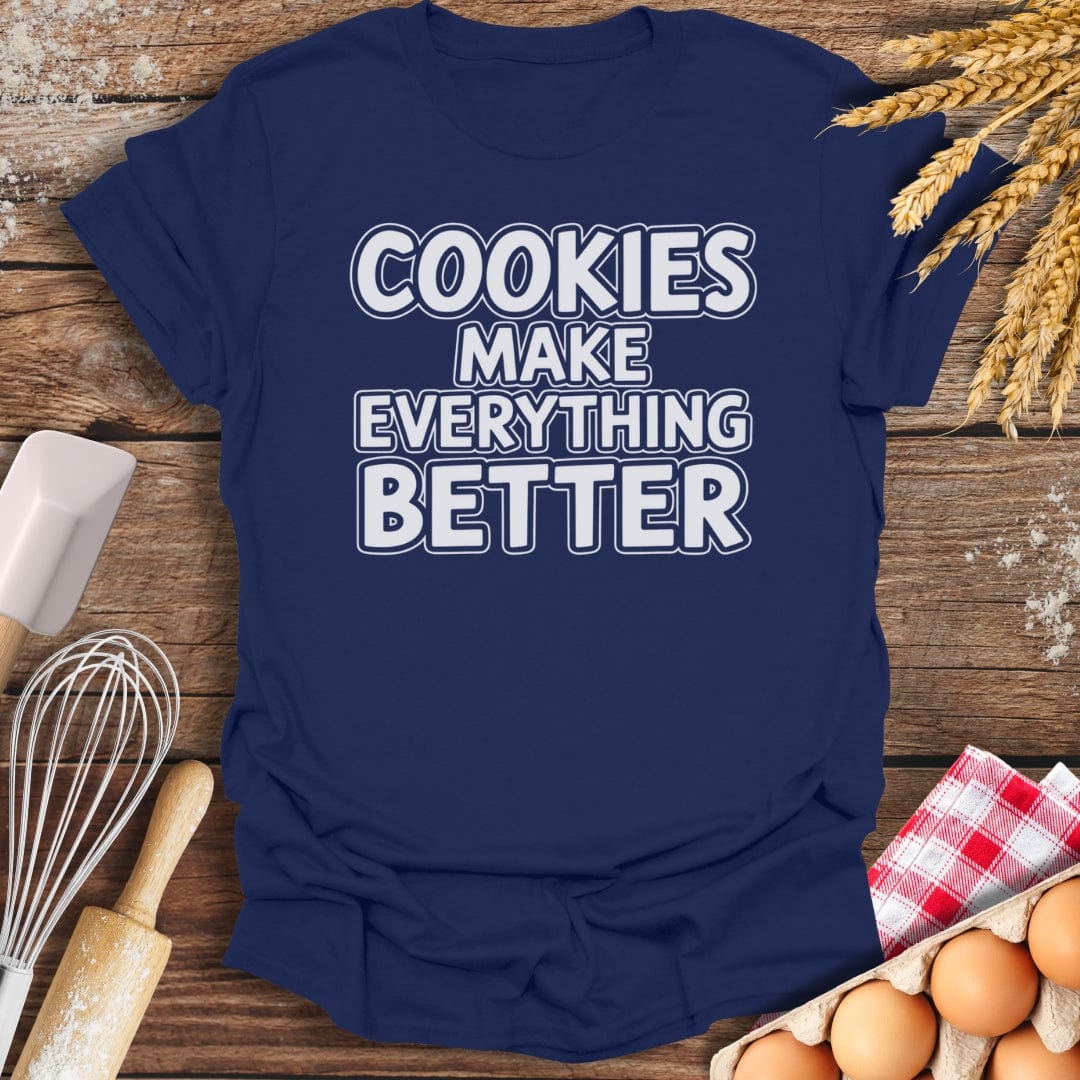 Cookies Make Everything Better Modern T-Shirt Navy / S Baking Threads