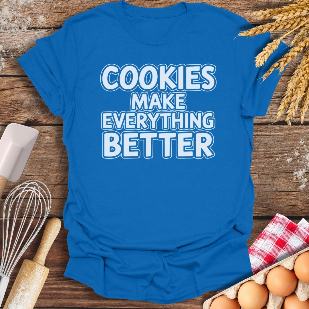 Cookies Make Everything Better Modern T-Shirt Royal / S Baking Threads