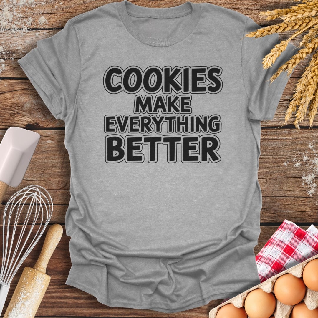 Cookies Make Everything Better Modern T-Shirt Sport Grey / S Baking Threads