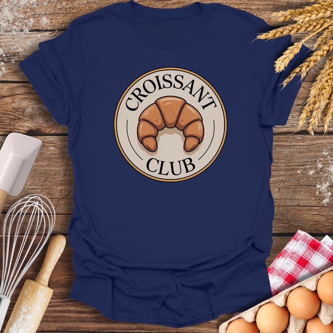 Croissant Club T-Shirt Navy / S Baking Threads