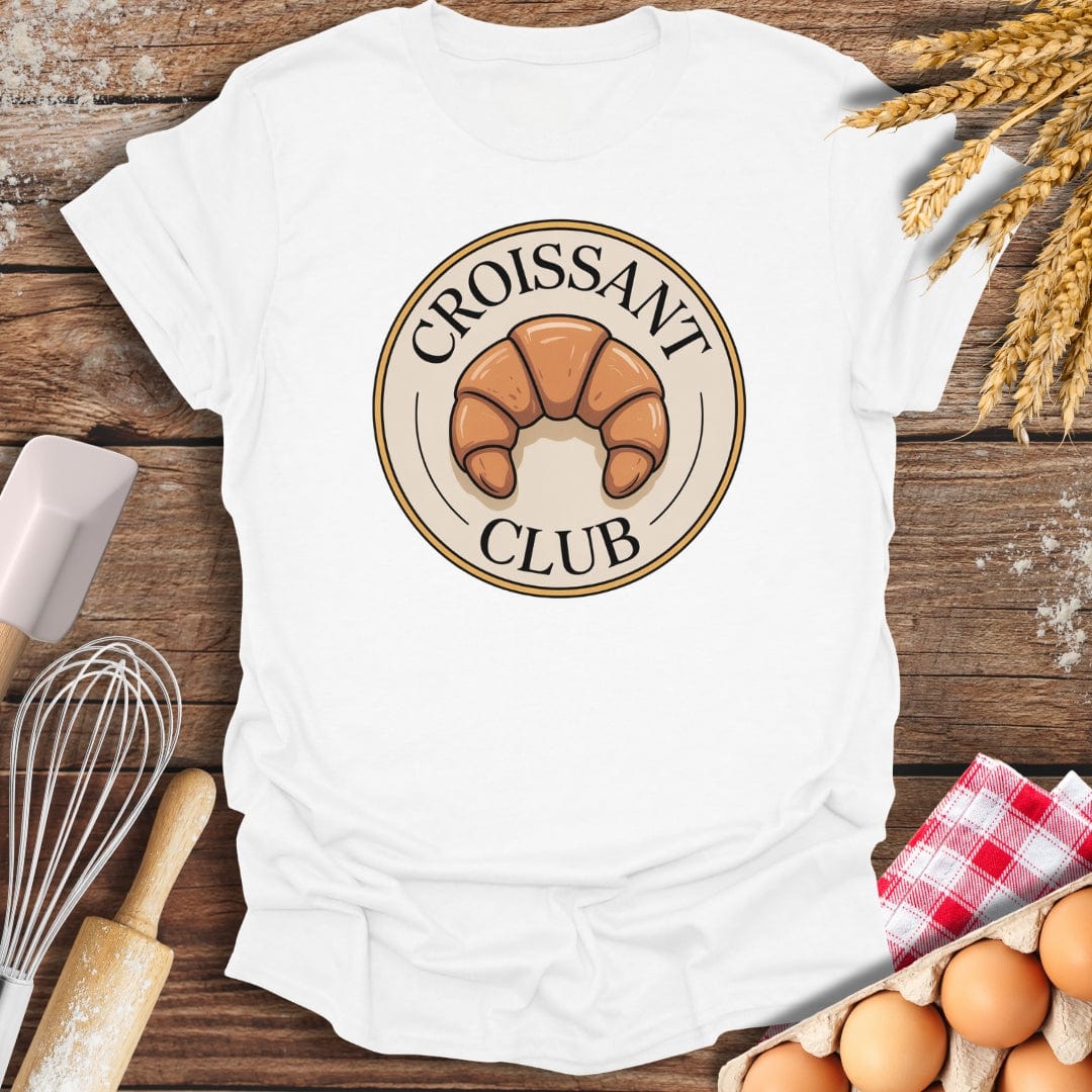 Croissant Club T-Shirt White / S Baking Threads