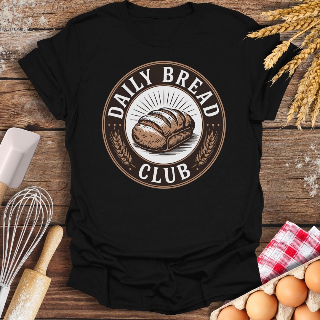 Daily Bread Club T-Shirt Black / S Baking Threads