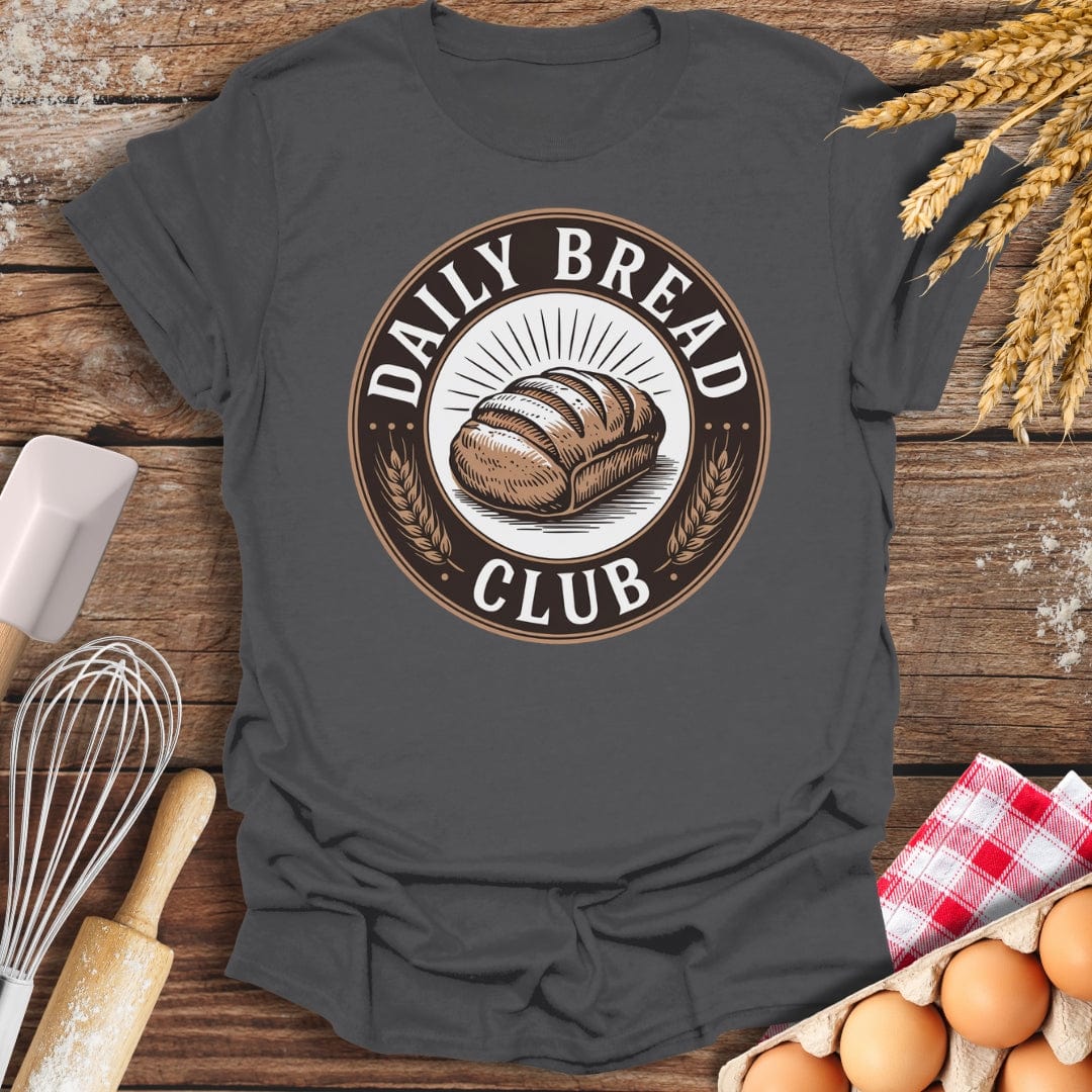 Daily Bread Club T-Shirt Charcoal / S Baking Threads