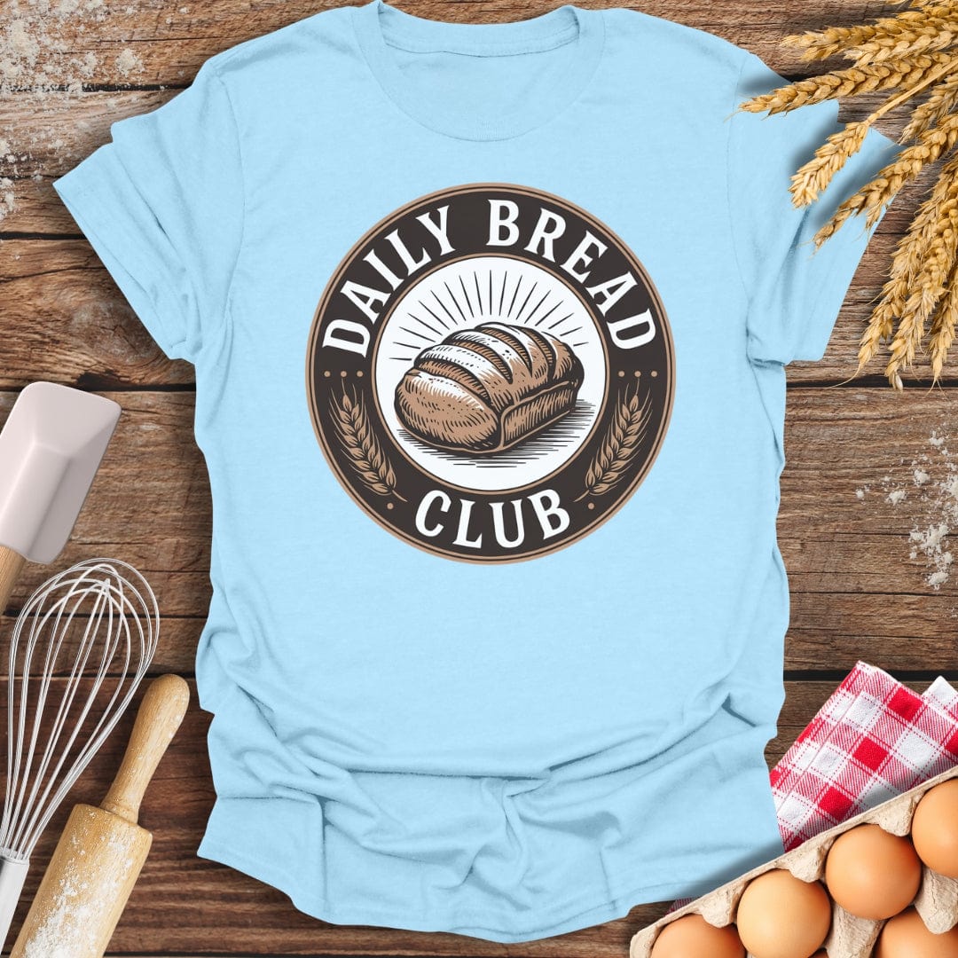 Daily Bread Club T-Shirt Light Blue / S Baking Threads