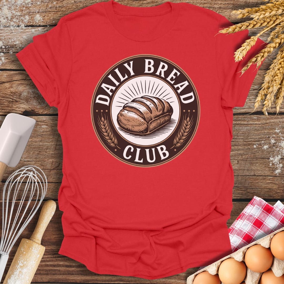 Daily Bread Club T-Shirt Red / S Baking Threads