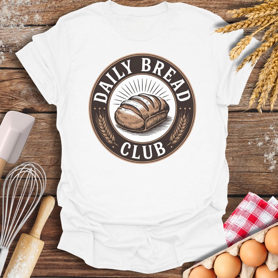 Daily Bread Club T-Shirt White / S Baking Threads