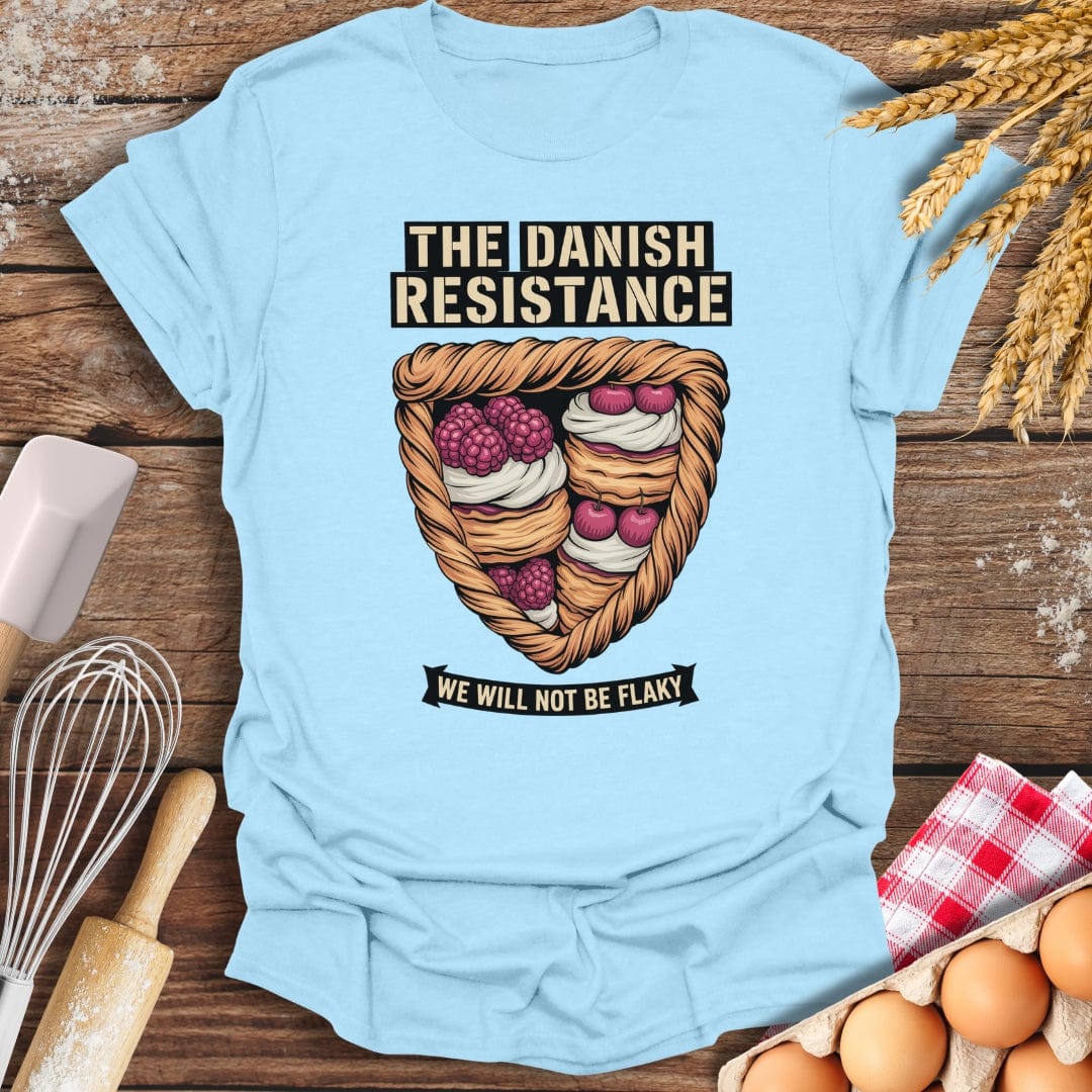 Danish Resistance T-Shirt Light Blue / S Baking Threads