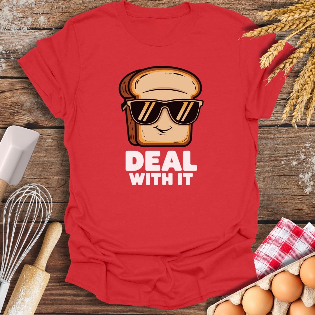 Deal With It T-Shirt Red / S Baking Threads